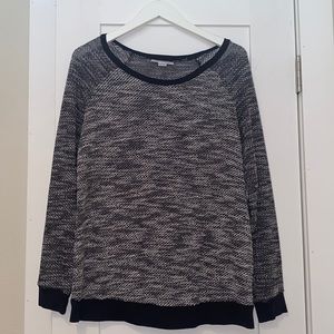 Motherhood Maternity Sweater Black and White Woven‎ Textured size small